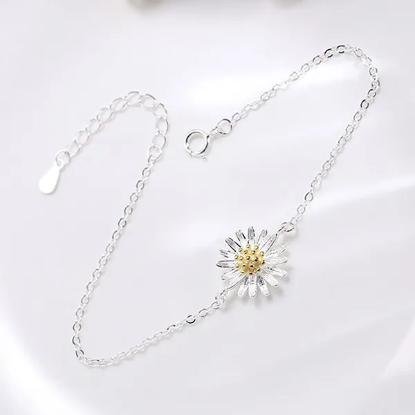 Vòng Đeo Tay LiLi Jewelry Hình Hoa Cúc Họa Mi Lili_975918 Màu Bạc - Trang sức - Vua Hàng Hiệu