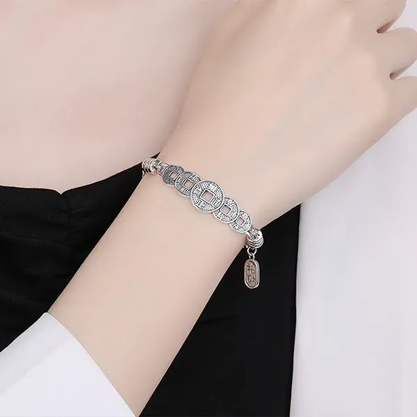Vòng Đeo Tay LiLi Jewelry Kim Tiền Lili_681314 Màu Bạc