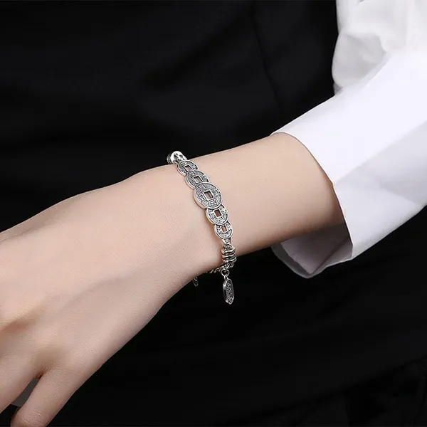Vòng Đeo Tay LiLi Jewelry Kim Tiền Lili_681314 Màu Bạc
