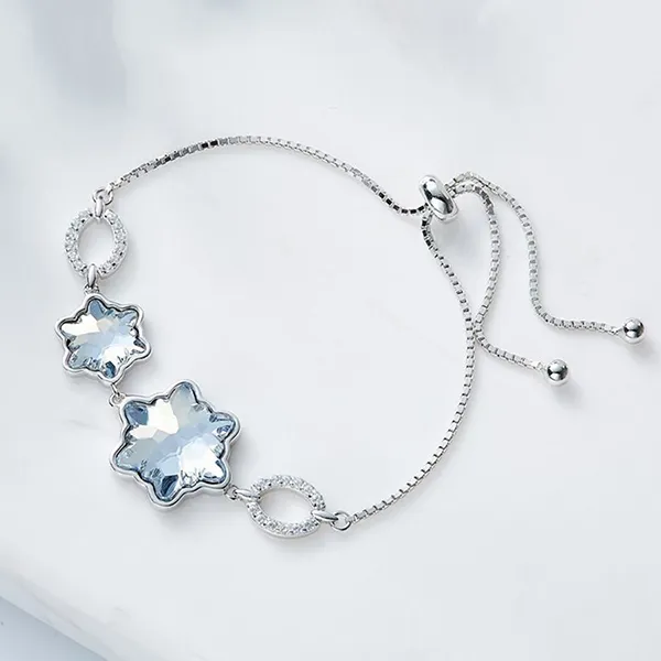 Vòng Đeo Tay LiLi Jewelry Mạ Bạch Kim Đính Đá Swarovski Lili_929485 Màu Bạc - Trang sức - Vua Hàng Hiệu