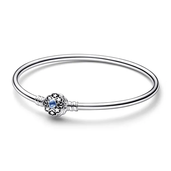 Vòng Đeo Tay Pandora Moments Disney Aladdin Princess Jasmine Bangle 592342C01 Màu Bạc Size 17