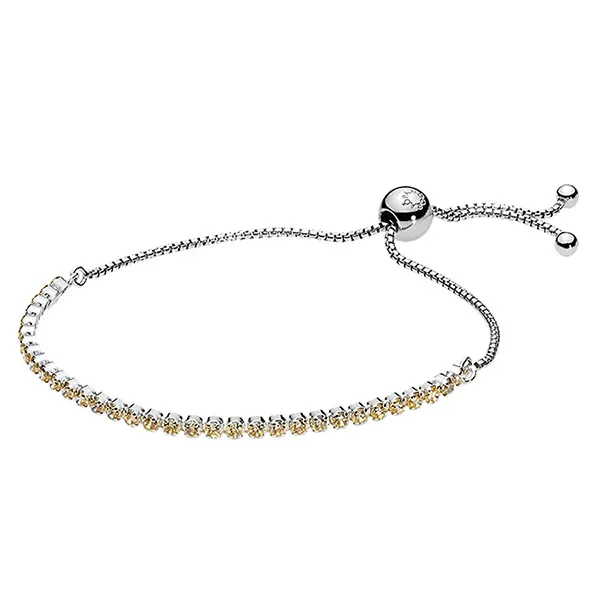 Vòng Đeo Tay Pandora Sparkling Strand Bracelet 590524CCZ-2 Màu Vàng - Trang sức - Vua Hàng Hiệu