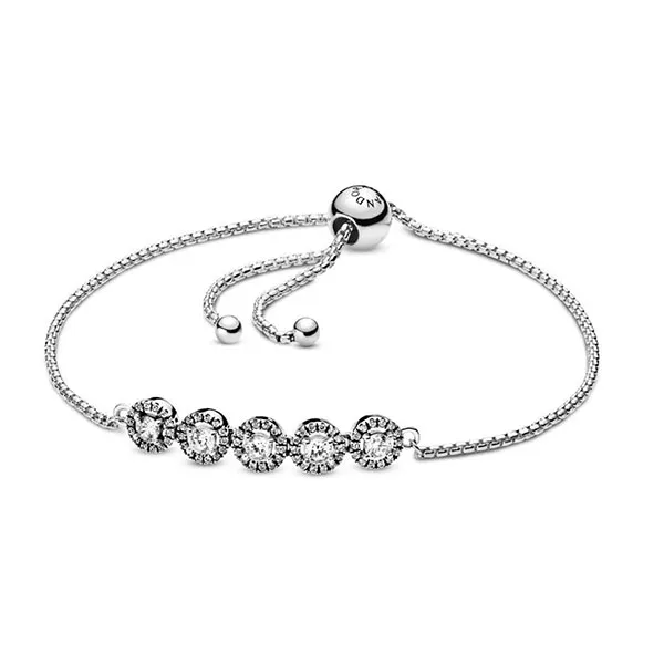 Vòng Đeo Tay Pandora Women Silver Hand Chain Bracelet 598510C01 Màu Bạc - Trang sức - Vua Hàng Hiệu