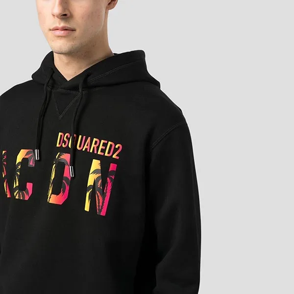 Áo Hoodie Dsquared2 Logo Icon Sunset S79GU0096 S25516 900 Màu Đen Size L - Thời trang - Vua Hàng Hiệu
