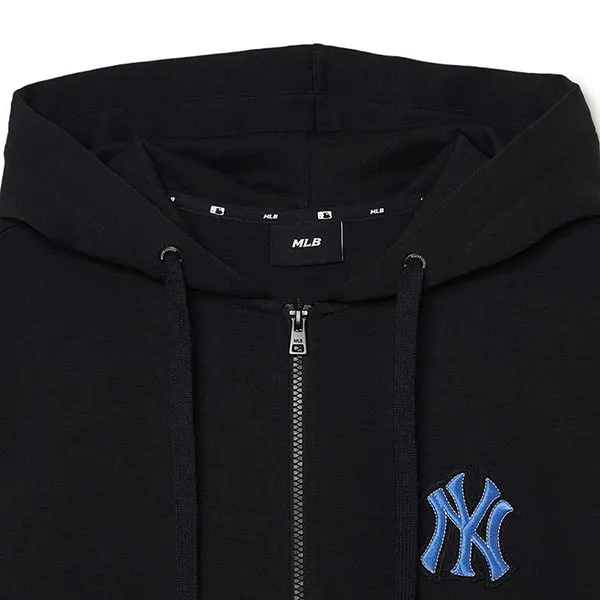Áo Hoodie MLB Big Logo Overfit Hood Zip-up New York Yankees 3ATRB0231-50BKS Màu Đen