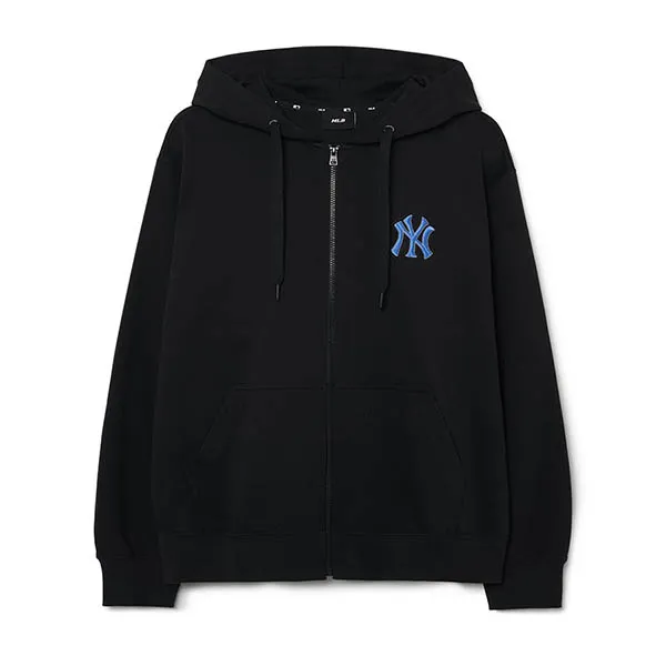 Áo Hoodie MLB Big Logo Overfit Hood Zip-up New York Yankees 3ATRB0231-50BKS Màu Đen