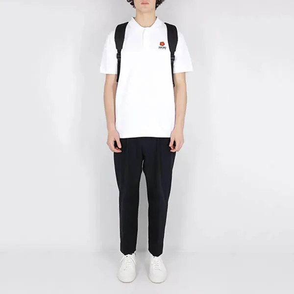 Áo Polo Kenzo Boke Flower Piquet Shirt FC65PO0024PU01 Màu Trắng