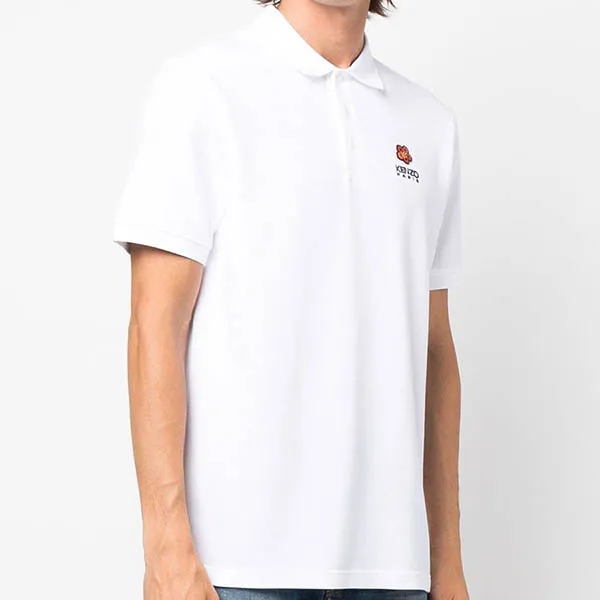 Áo Polo Kenzo Boke Flower Piquet Shirt FC65PO0024PU01 Màu Trắng