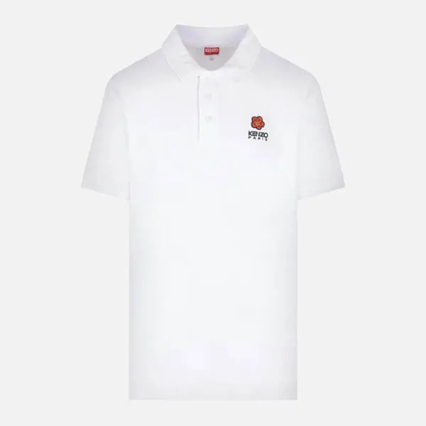 Áo Polo Kenzo Boke Flower Piquet Shirt FC65PO0024PU01 Màu Trắng