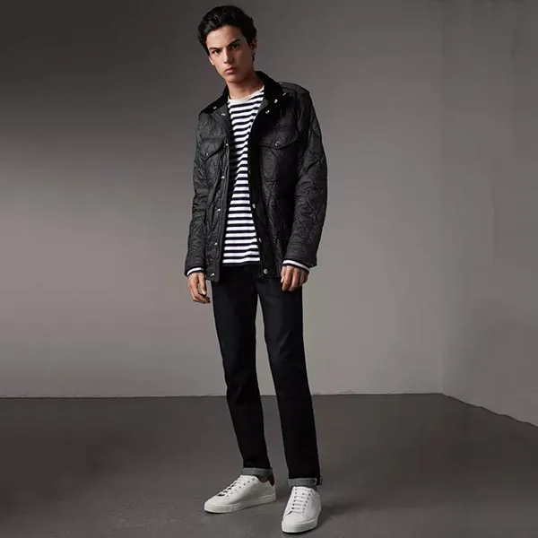 Áo Khoác Burberry Black Diamond Quilted Field Jacket 40055171 Màu Đen - Thời trang - Vua Hàng Hiệu