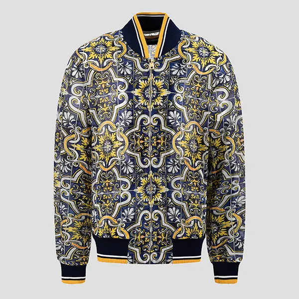 Áo Khoác Nam Dolce & Gabbana D&G Majolica Detail G9SE4T HHM5U HB1MQ Phối Màu Size 48