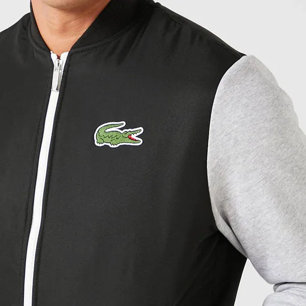 Áo Khoác Lacoste Live Hunter Bomber Sport BH1553-EQD Men's Collection Màu Đen Xám Size M