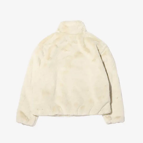 Áo Khoác Lông Nike Sportswear Faux Fur Jacket Cream DM1760 238 Màu Kem Đen Size L