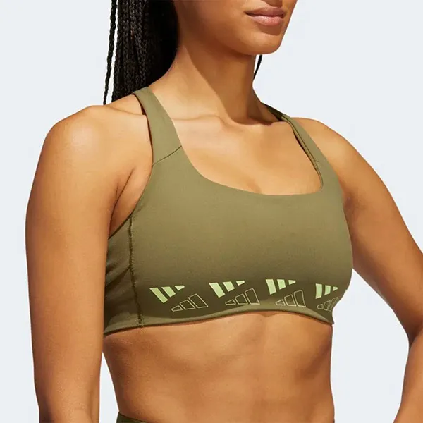 Áo Ngực Thể Thao Adidas PWI MS Logo HC5394 Màu Xanh Rêu Size SAC - Thời trang - Vua Hàng Hiệu