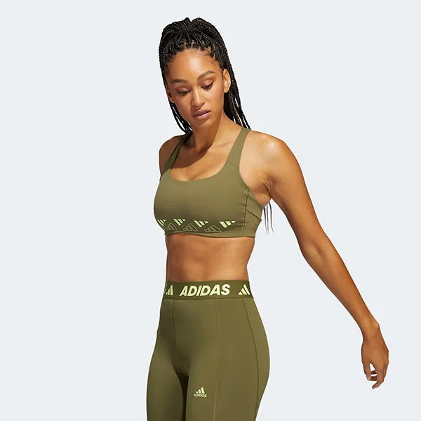 Áo Ngực Thể Thao Adidas PWI MS Logo HC5394 Màu Xanh Rêu Size SAC - Thời trang - Vua Hàng Hiệu
