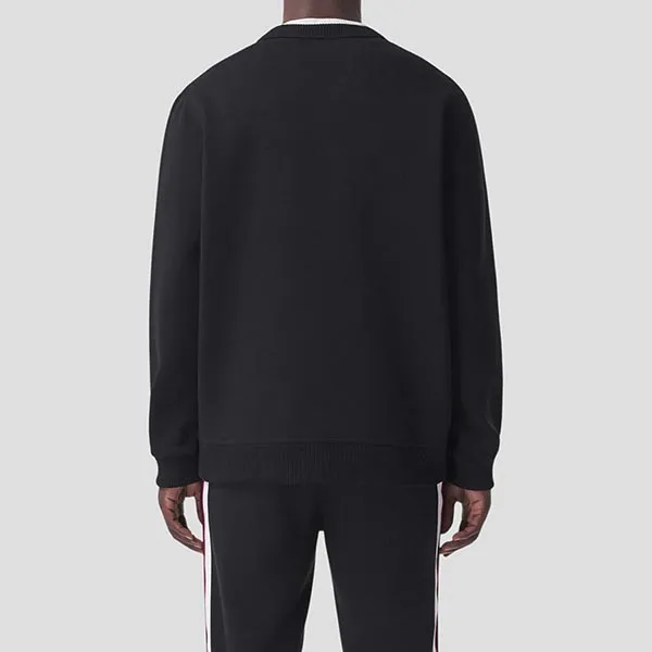 Áo Nỉ Burberry Black Logo Lettering 8048011 Màu Đen