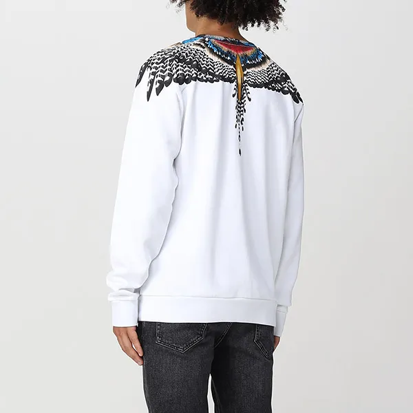 Áo Nỉ Marcelo Burlon Icon Wings CMBA009F22FLE002 0107 Màu Trắng Size S