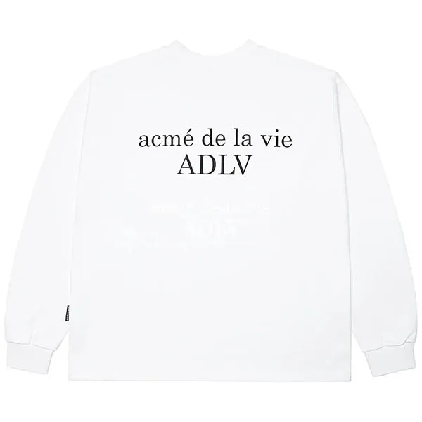 Áo Nỉ Sweater Acmé De La Vie ADLV Baby Face Rainbow Shirt White Màu Trắng - Thời trang - Vua Hàng Hiệu