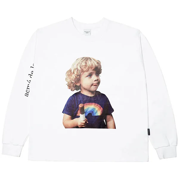 Áo Nỉ Sweater Acmé De La Vie ADLV Baby Face Rainbow Shirt White Màu Trắng - Thời trang - Vua Hàng Hiệu