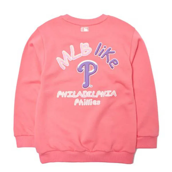 Áo Nỉ Sweater Trẻ Em MLB Like Ice 7AMTL5116-10COS Màu Hồng