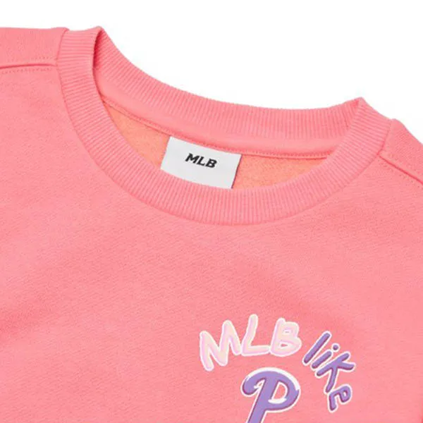 Áo Nỉ Sweater Trẻ Em MLB Like Ice 7AMTL5116-10COS Màu Hồng