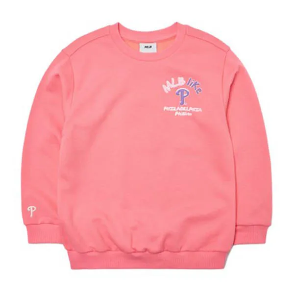Áo Nỉ Sweater Trẻ Em MLB Like Ice 7AMTL5116-10COS Màu Hồng