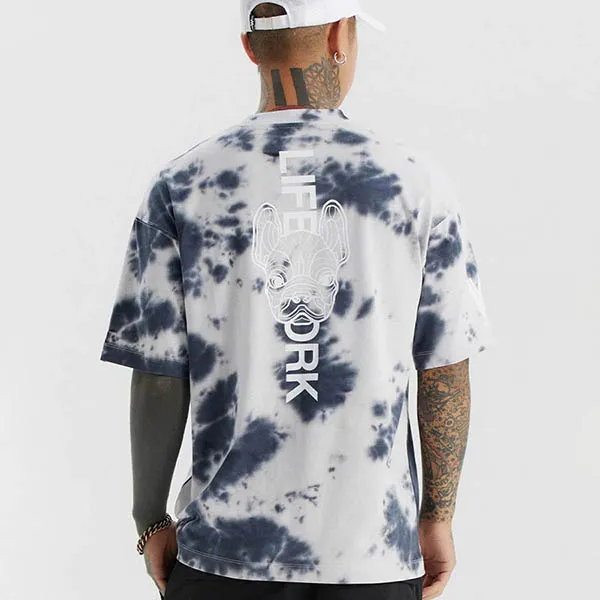 Áo Phông LifeWork Tie-Dye Coin Wapen Short Sleeve T-shirt Màu Đen Trắng - Thời trang - Vua Hàng Hiệu