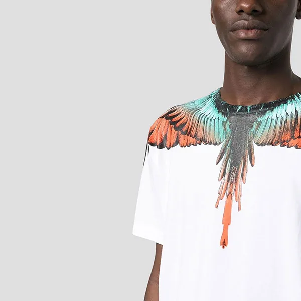 Áo Phông Marcelo Burlon White Icon Wings CMAA018S23JER001 0120 Màu Trắng Size S