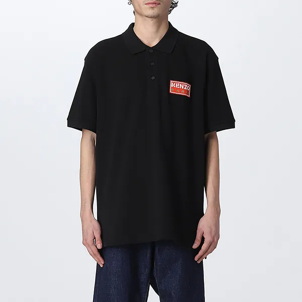 Áo Polo Kenzo Black Classic Piquet FD55PO0064PU 99J Màu Đen Size M