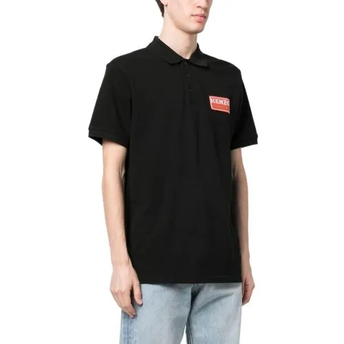 Áo Polo Kenzo Paris Classic Piquet Shirt FD55PO0064PU99J Màu Đen Size S