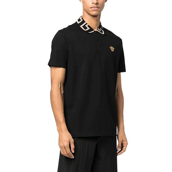 Áo Polo Versace Black Polo Shirt A874021A061991B000 Màu Đen Size S - 1
