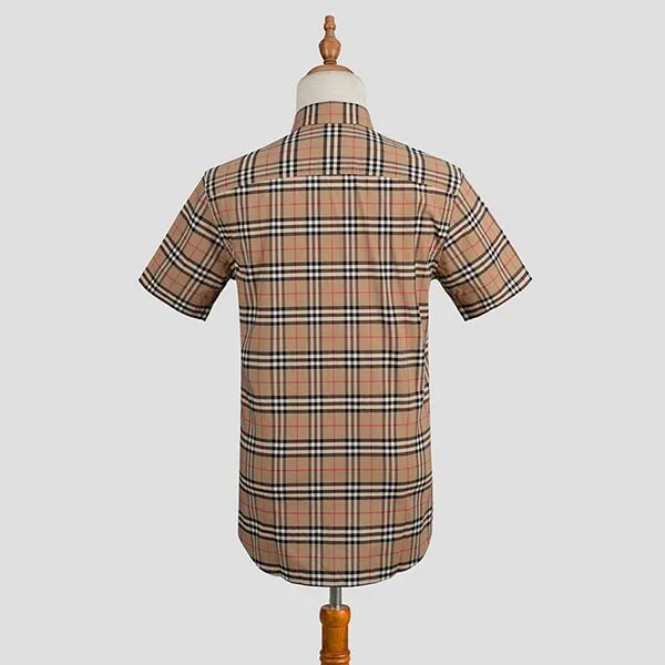 Áo Sơ Mi Burberry Cộc Tay 8020965 Phối Màu Size M