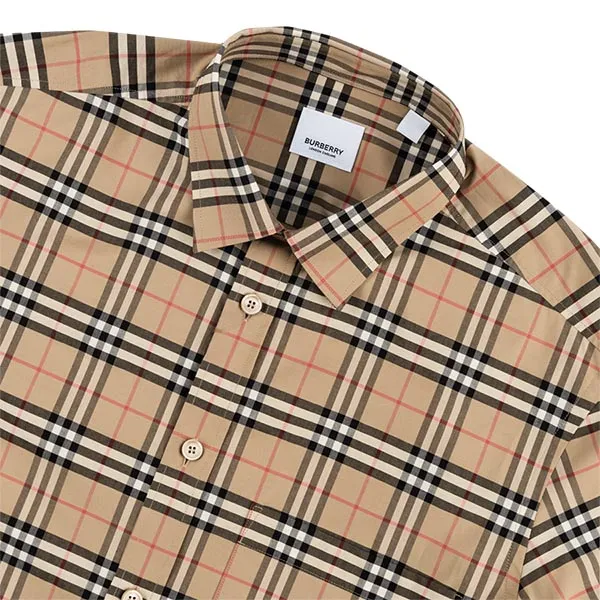 Áo Sơ Mi Burberry Small Scale Check 8020966 Phối Màu Size M