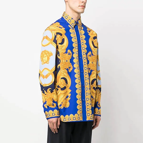 Áo Sơ Mi Versace Barocco 660 10085651A061495U670 Print Shirt Phối Màu Size 46 - Thời trang - Vua Hàng Hiệu