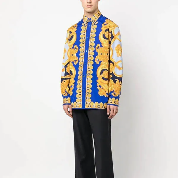 Áo Sơ Mi Versace Barocco 660 10085651A061495U670 Print Shirt Phối Màu Size 46 - Thời trang - Vua Hàng Hiệu