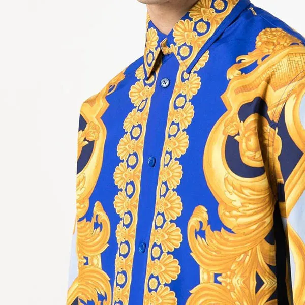 Áo Sơ Mi Versace Barocco 660 10085651A061495U670 Print Shirt Phối Màu Size 46 - Thời trang - Vua Hàng Hiệu