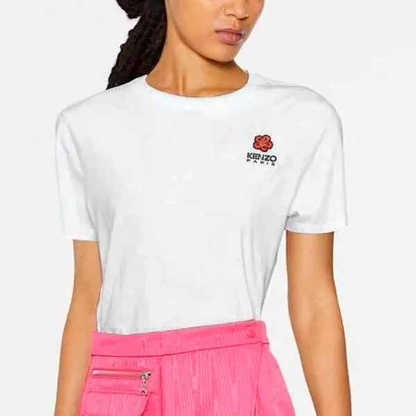 Áo Thun Kenzo Crest Logo T-Shirt White FC62TS0124SO01 Màu Trắng