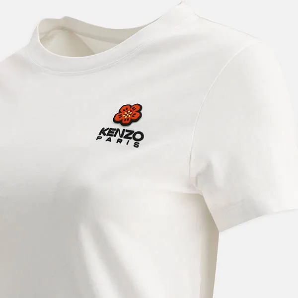 Áo Thun Kenzo Crest Logo T-Shirt White FC62TS0124SO01 Màu Trắng