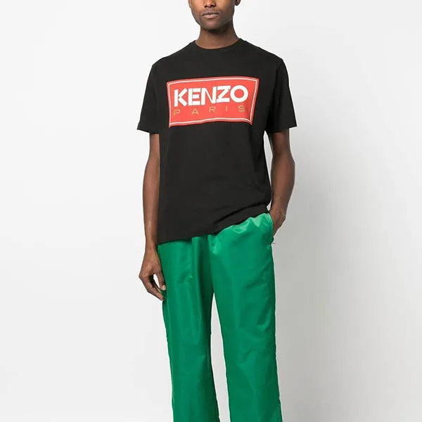 Áo Thun Kenzo Paris Classic Jersey Oversized T-Shirt FC65TS4134SY99A Màu Đen Đỏ Size S