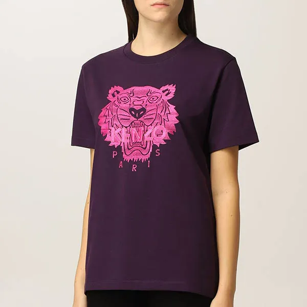 Áo Thun Kenzo T-Shirt For Women FC62TS0124SO93 Màu Tím Mận - Thời trang - Vua Hàng Hiệu