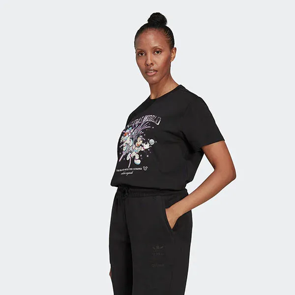 Áo Thun Nữ Adidas Originals Graphic Tee Tshirt HL9050 Màu Đen Size XS