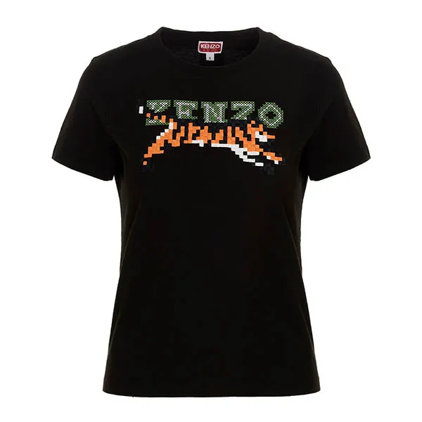 Áo Thun Nữ Kenzo T-Shirt Kenzo Pixel FD52TS0124SG99J Màu Đen