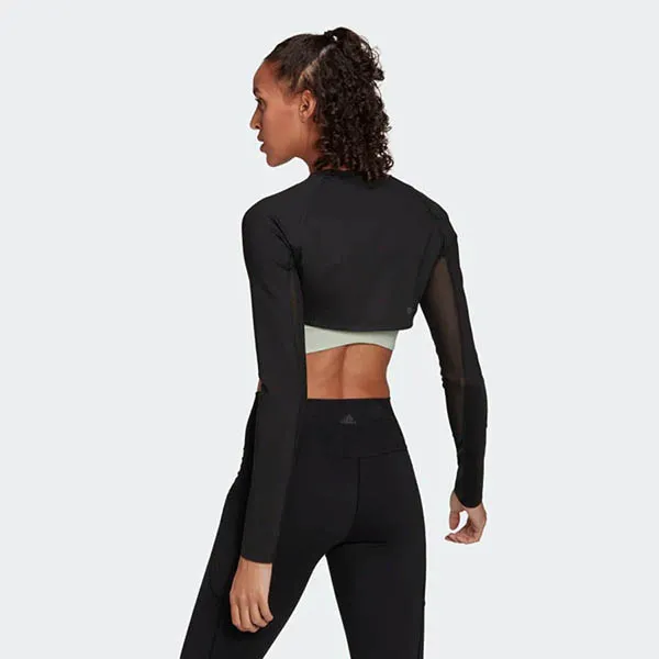 Áo Thun Tập Luyện Nữ Adidas Wtr 45S Bolero Tshirt HD3929 Màu Đen Size S