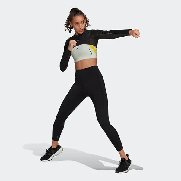 Áo Thun Tập Luyện Nữ Adidas Wtr 45S Bolero Tshirt HD3929 Màu Đen Size S