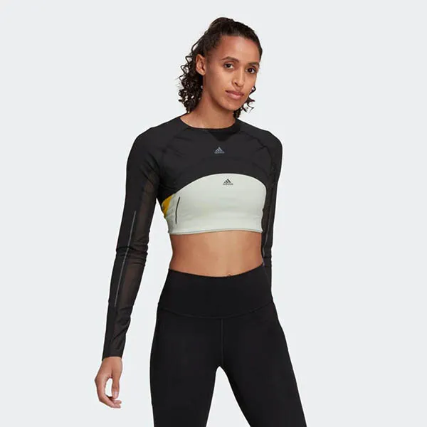 Áo Thun Tập Luyện Nữ Adidas Wtr 45S Bolero Tshirt HD3929 Màu Đen Size S