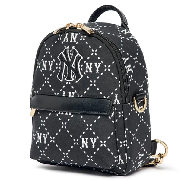 Balo Trẻ Em MLB Diamond Monogram Jacquard Mini Backpack New York Yankees 7ABKMD23N-50BKS Màu Đen - Túi xách - Vua Hàng Hiệu