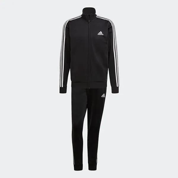 Bộ Thể Thao Adidas Primegreen Essentials 3-Stripes Track Suit GK9651 Màu Đen Size XXL - Thời trang - Vua Hàng Hiệu