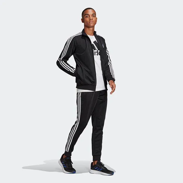 Bộ Thể Thao Adidas Primegreen Essentials 3-Stripes Track Suit GK9651 Màu Đen Size XXL - Thời trang - Vua Hàng Hiệu
