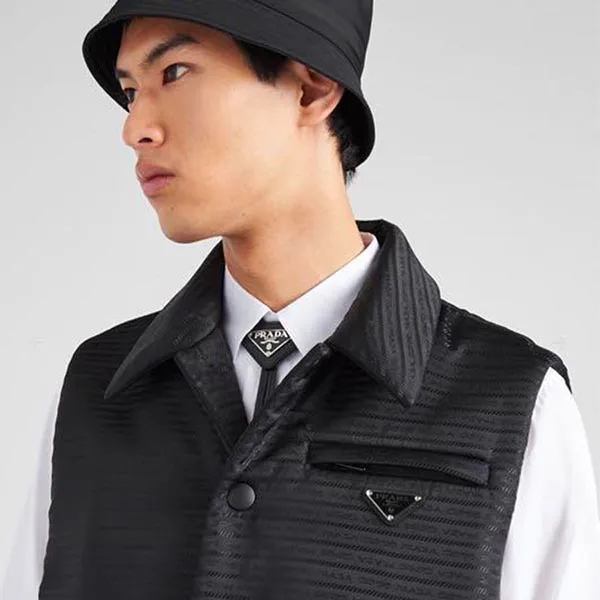 Cà Vạt Nơ Cổ Prada Saffiano Màu Đen - Thời trang - Vua Hàng Hiệu