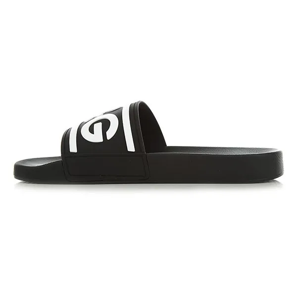 Dép Dolce & Gabbana D&G Slides With Logo CS2072 AQ858 89690 Màu Đen Size 41